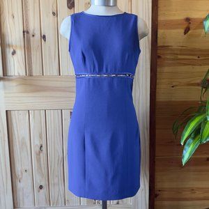 Vintage Ann Tjian for Kenar Royal Blue Bodycon Party Dress Size 4